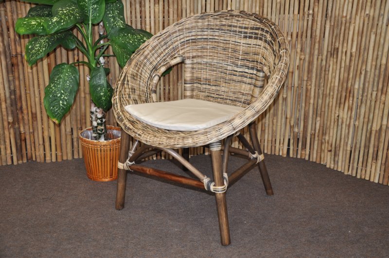 Ratanové křeslo Ebony wicker mix