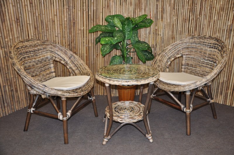 Ratanová sedací souprava Ebony wicker mix