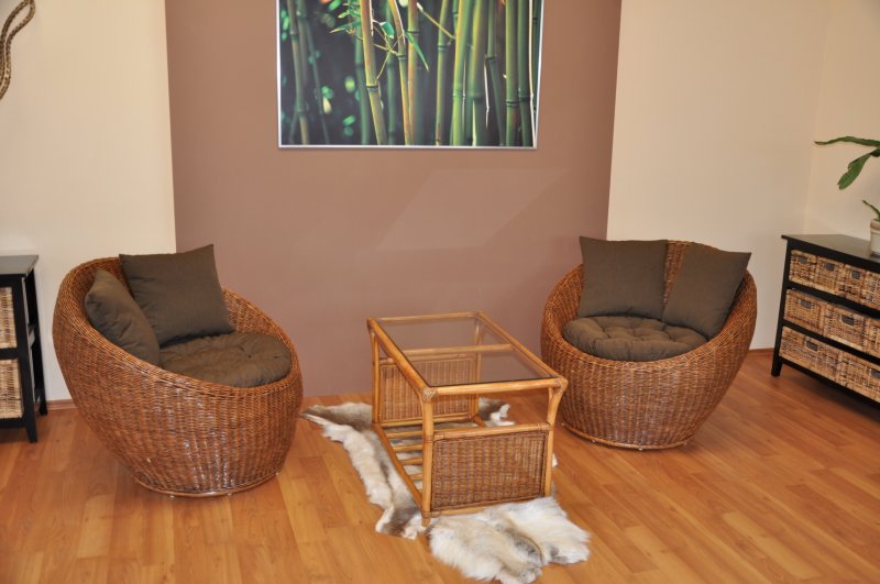 Ratanová sedací souprava Gentong brown wash 2+1