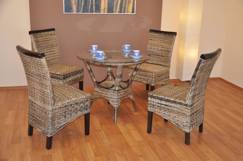 Ratanová jídelní souprava AXIN wicker mix