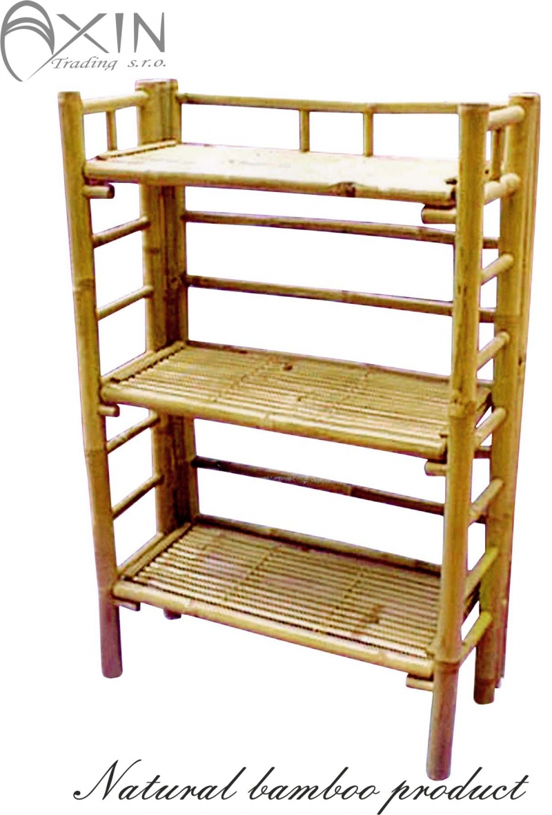 Bambusový regál 3 patra