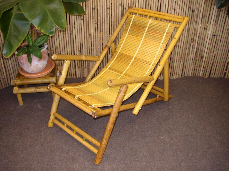 Bambusové lehátko natural