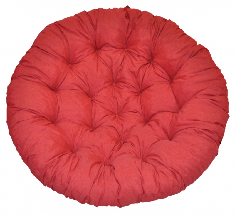Polstr na křeslo papasan 115 cm vínový melír
