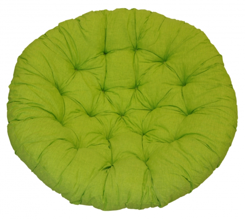 Polstr deluxe na křeslo papasan 100 cm - látka světle zelený melír