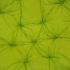 Ratanový papasan 110 cm medový polstr zelený světlý melír