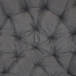 Polstr na křeslo papasan 115 cm tmavě šedý melír