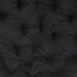 Ratanový papasan 110 cm medový polstr černý kepr