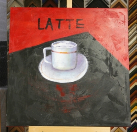 Obraz latte II 60x60 cm