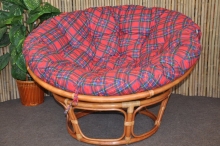Ratanový papasan 100 cm Cognac