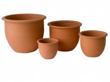 Květináče teracota set 4 kusy