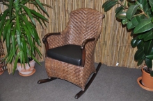 Křeslo houpací teak hnědé