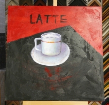 Obraz latte II 60x60 cm