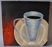 Obraz šálek kávy 75x75 cm