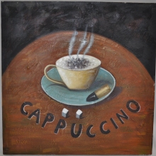 Obraz horké cappuccino II 75x75 cm