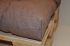 Polstry na paletový nábytek - látka hnědý melír