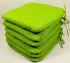 Sedák 40x40 cm látka světle zelený melír - set 6 kusů