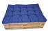 Sedák na paletu 120x80 modrý melír