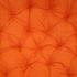 Polstr deluxe na křeslo papasan 110 cm - oranžový melír