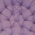 Polstr deluxe na křeslo papasan 110 cm - fialový melír