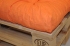 Sedák na paletu 120x80 oranžový melír
