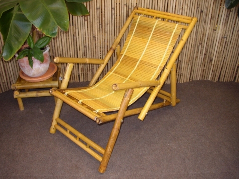 Bambusové lehátko natural vzhledové vady