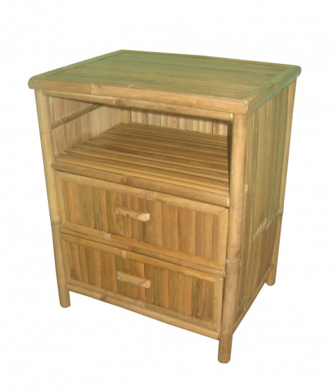 Komoda bambusová 2 zásuvky