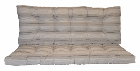 Polstr na zahradní houpačku 140 cm - látka Antik pruh