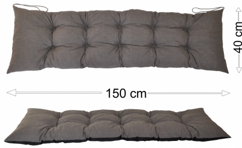 Podsedák 150x40 šedý melír