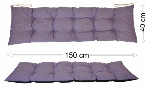 Podsedák 150x40 fialový melír