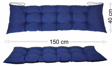 Podsedák 150x40 tmavě modrý melír