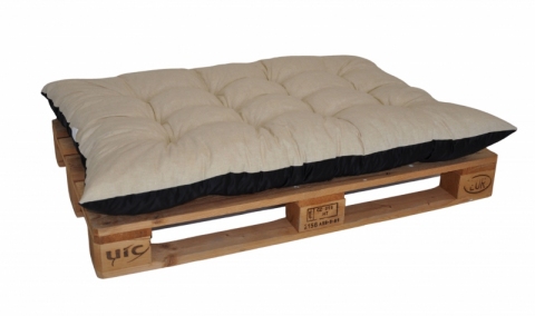 Paletový sedák / zahradní matrace světle béžový melír