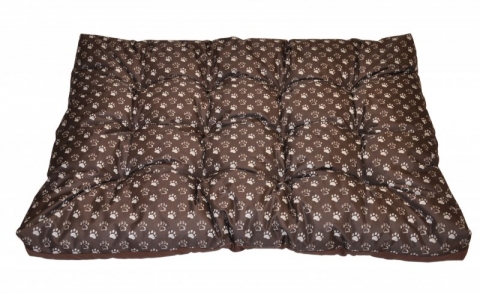 Matrace pro psa voděodolná 120x80 tlapka hnědá