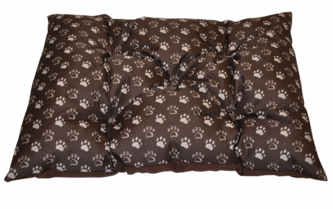 Podložka pro psa voděodolná 80x60 cm tlapka hnědá 