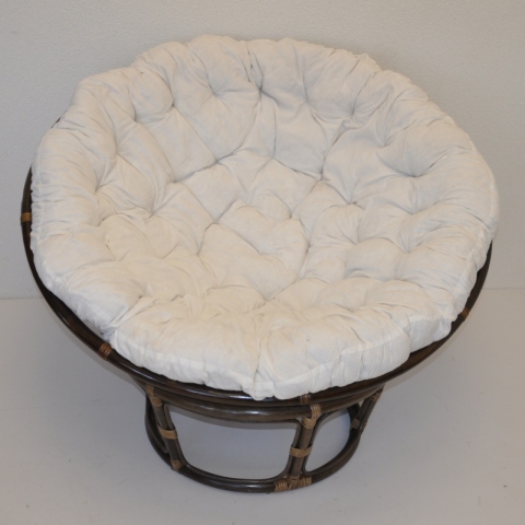 Ratanový papasan 110 cm hnědý - vzhledové vady