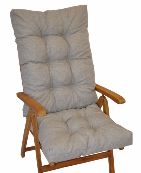 Polstr na teakové zahradní křeslo vysoké - látka voděodolná Patio