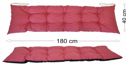 Podsedák 180x40 malinový melír