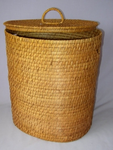 Koš prádelní ratanový oválný velký