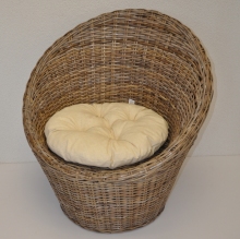 Křeslo Centre ratan Kubu grey