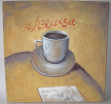 Obraz šálek 75x75 cm