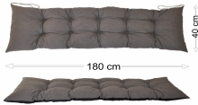 Podsedák 180x40 šedý melír