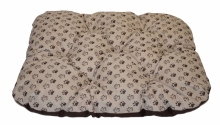 Podložka pro psa voděodolná zaoblená 80x60 cm tlapka béžová