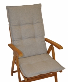 Polstr na teakové zahradní křeslo UNI excelent vysoké - látka voděodolná Patio